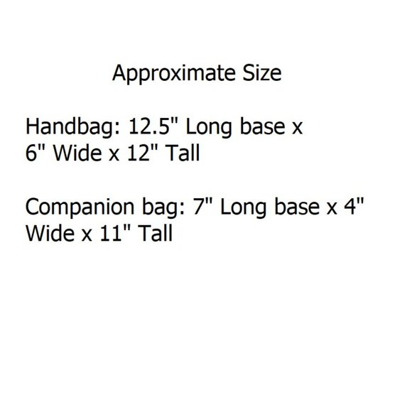 Large Heavy Duty Satchel Handbag - Set of 2 Handbags - Tan - Picture 9 of 9